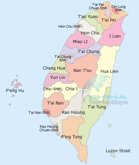 Taichung map